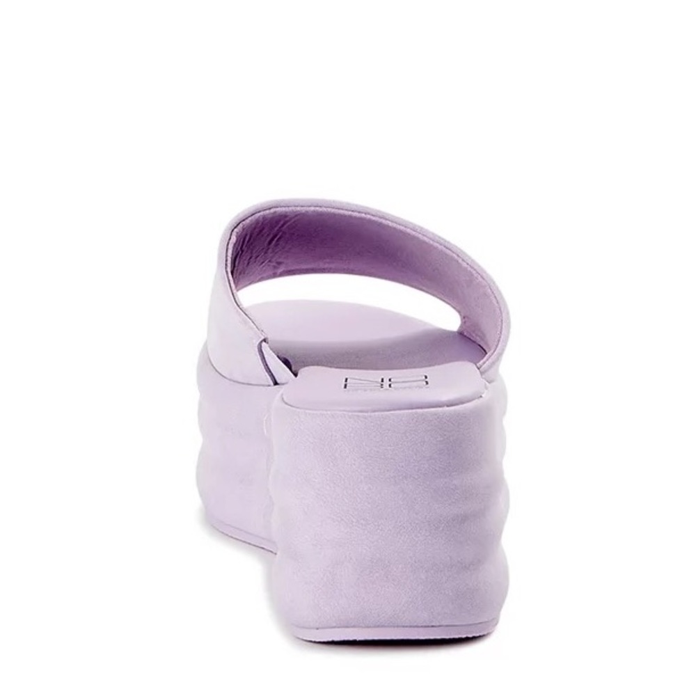 No Boundaries 2.5" Flatform Purple Wedge Sandals NWT - Picture 2 of 5